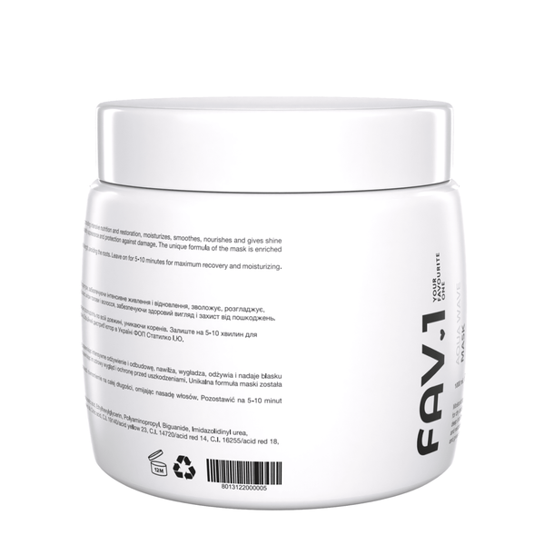 Зволожуюча маска з кислим рівнем pH FAV.1 AQUA WAVE MASK 250 ml
