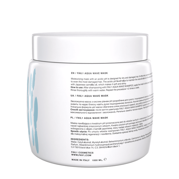 Зволожуюча маска з кислим рівнем pH FAV.1 AQUA WAVE MASK 250 ml