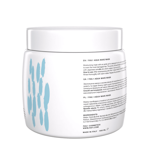Зволожуюча маска з кислим рівнем pH FAV.1 AQUA WAVE MASK 250 ml