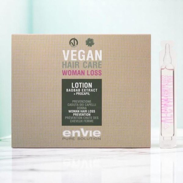 Envie Vegan Ампули для зміцнення волосся для жінок, 8&times;10 мл 000024 фото